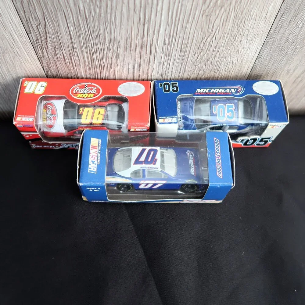 NASCAR Diecast Cars Lot of Three 2005 2006 2007 Original Packaging Bundle Toys